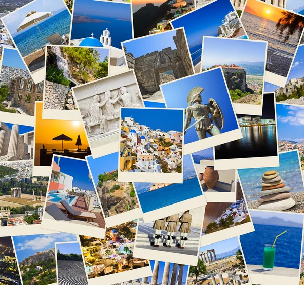 堆栈的希腊旅行照片 — 图库照片