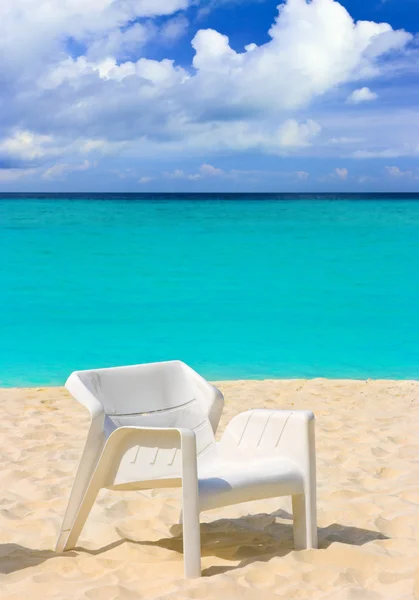 Tropical Beach Háttér Absztrakt Vakáció Szék — Stock Fotó