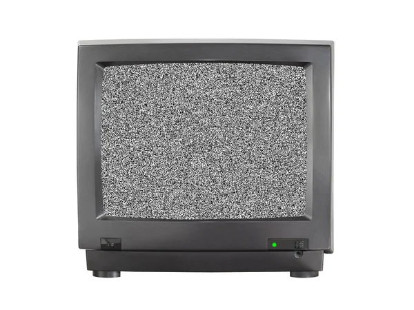 Телевізор Порожнім Екраном Ізольовано Білому Тлі — стокове фото