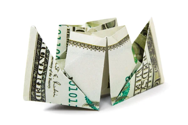 Ship made of money — Stock Photo, Image