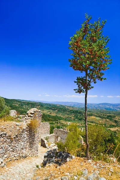 Ruins Old Town Mystras Greece Travel Background — Stock Photo, Image