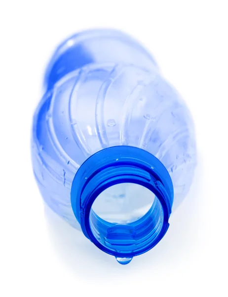 Капля воды и бутылки — стоковое фото