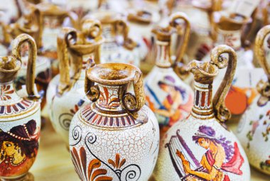 Ceramics souvenir shop clipart