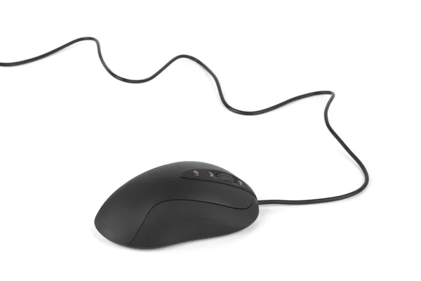 Computador mouse e cabo — Fotografia de Stock
