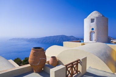 Santorini View - Greece clipart