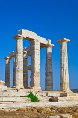 Poseidon Tapınağı'nda cape sounion, Yunanistan