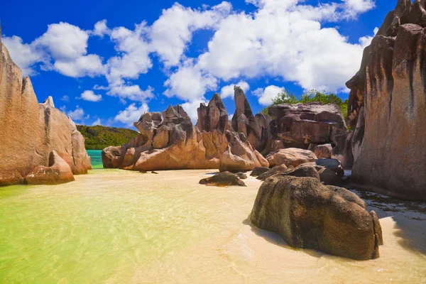 Stock image Tropical beach at Seychelles