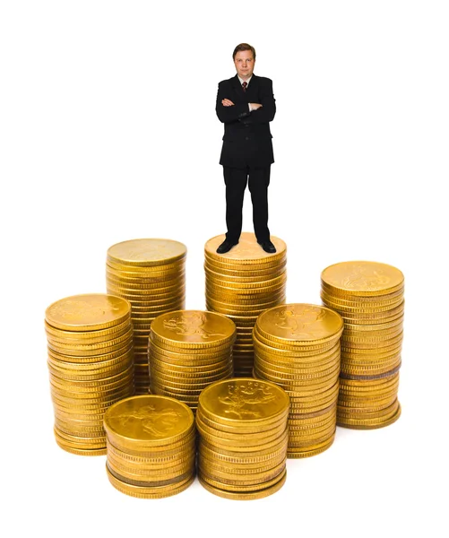 Uomo d'affari con i soldi — Foto Stock