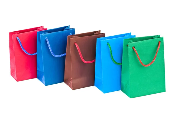 Sacos de compras multicoloridos — Fotografia de Stock