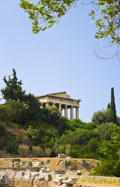Ancient Agora at Athens, Greece - travel background