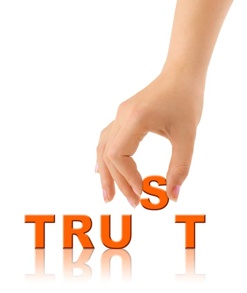 Confiança nas mãos e nas palavras — Fotografia de Stock