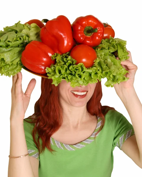 Vassoio con verdure — Foto Stock