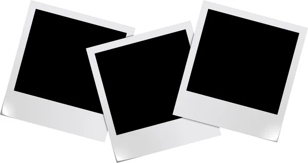 Blank photo frames — Stock Vector