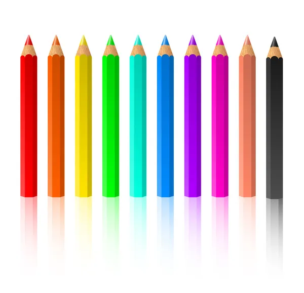 Χρώμα μολύβια — Διανυσματικό Αρχείο