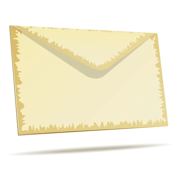 Aged postal envelope — Stock Vector