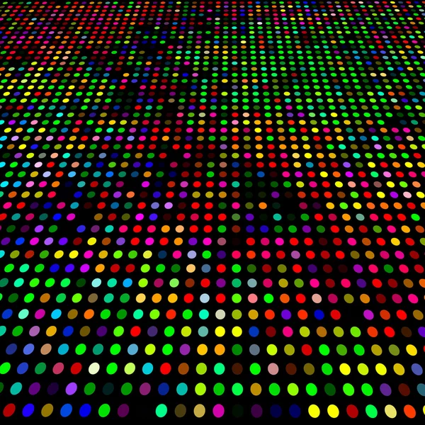 Disco pestrobarevné kruhy mozaika — Stockový vektor