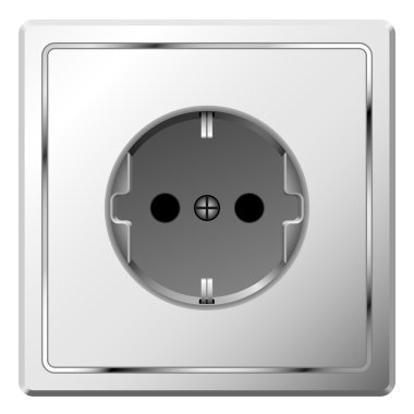 Electric wall outlet clipart