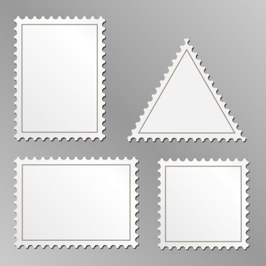 Blank postage stamps