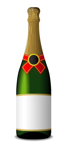 Garrafa de champanhe — Vetor de Stock