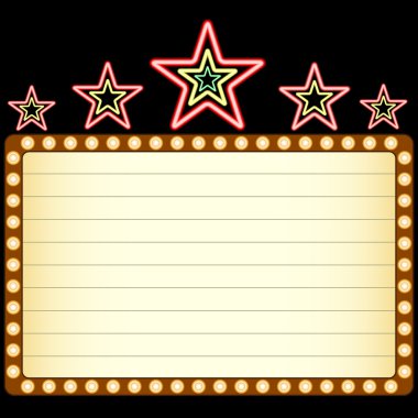 Blank marquee clipart