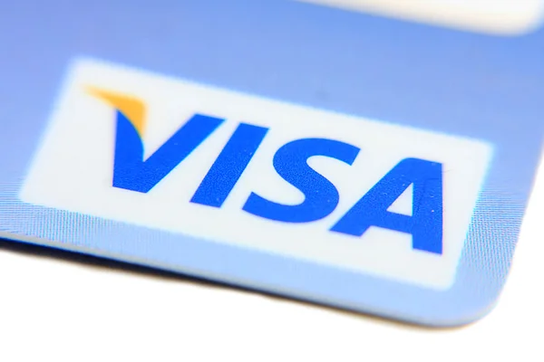 Kreditní karta visa — Stock fotografie