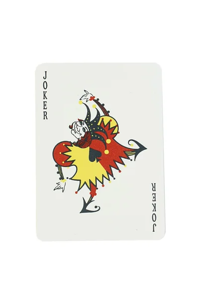 扑克牌小丑 — 图库照片