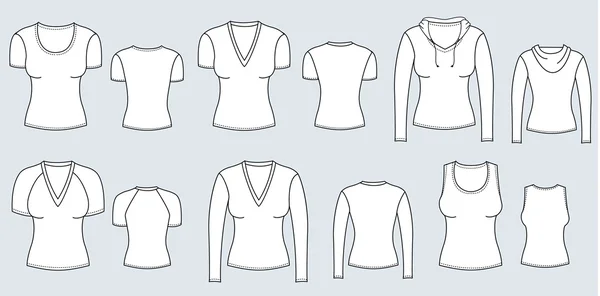 여성 t-셔츠 — 스톡 사진