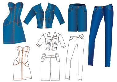 Jeans clothes clipart