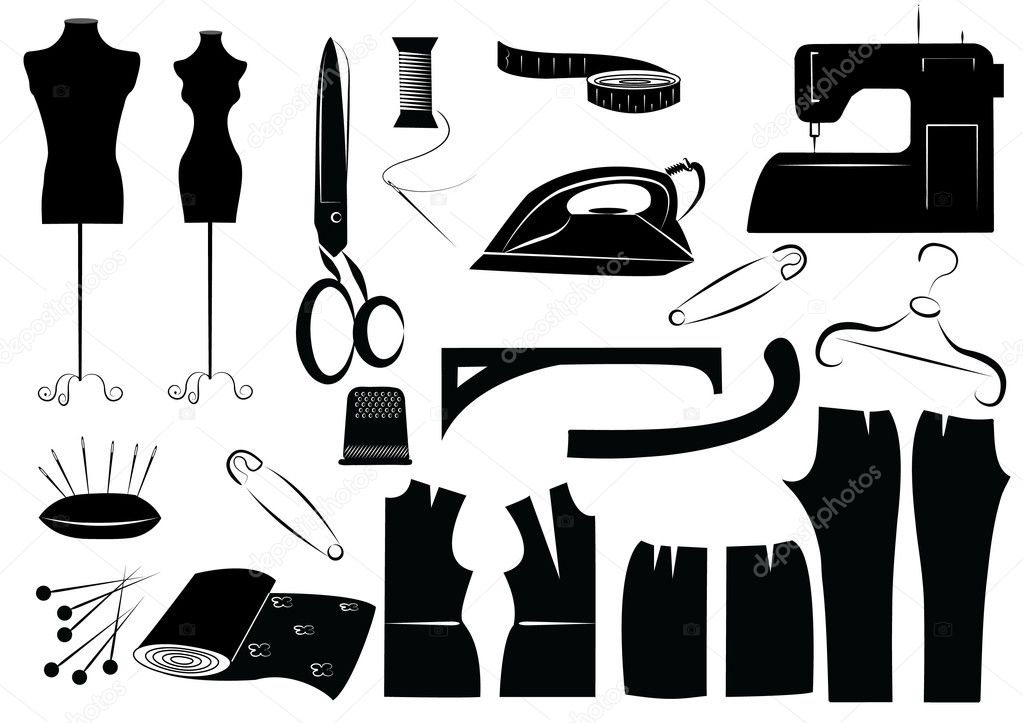 sewing equipment symbols