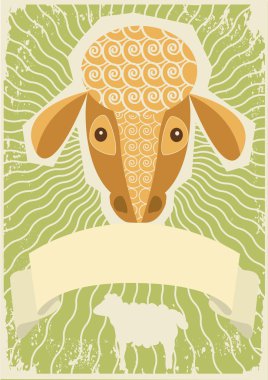 Sheep poster clipart