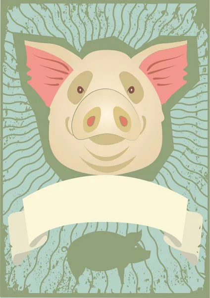 Pig symbol — Stock Photo, Image