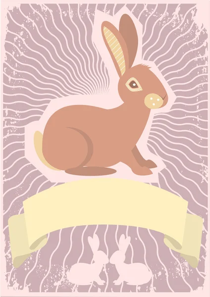 Cartel de conejo — Foto de Stock