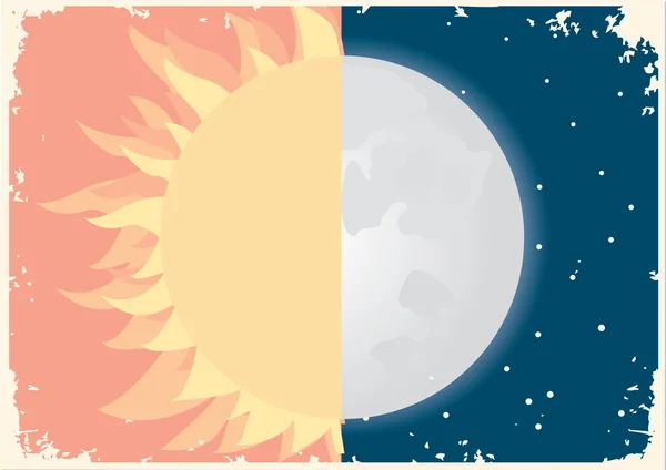 太阳和月亮的符号. — 图库照片