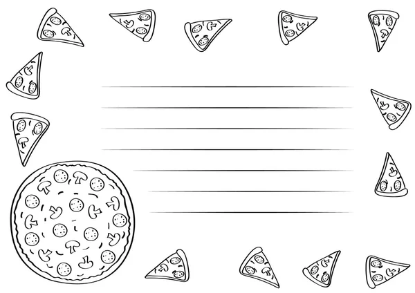Pizza pecipe. — Stock Photo, Image