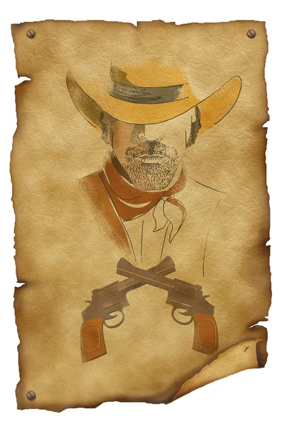 Old paper background.Western style — Stock Photo, Image