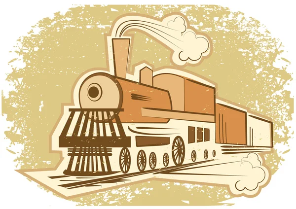Locomotive.vintage stijl. — Stockfoto