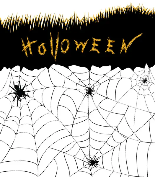 Хэллоуинские пауки — стоковое фото