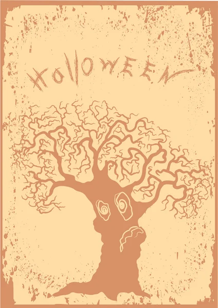 Tree.Halloween grunge — Photo