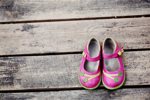 Gyerek cipő lány — Stock Fotó