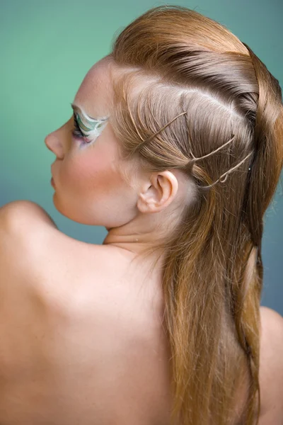 Жіночий зачіска — стокове фото