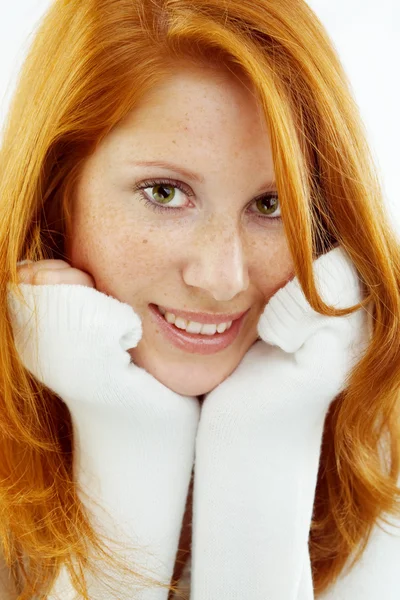 Mooi redhead — Stockfoto