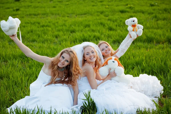 Jonge bruiden — Stockfoto