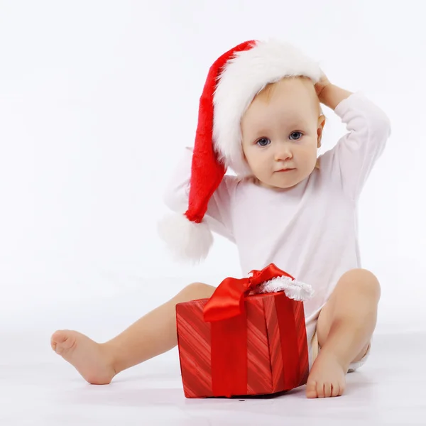 Weihnachtsmann-Kind — Stockfoto