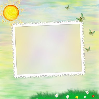 Children's photo framework clipart