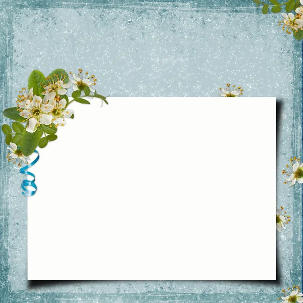 Papel em branco sobre fundo texturizado — Fotografia de Stock