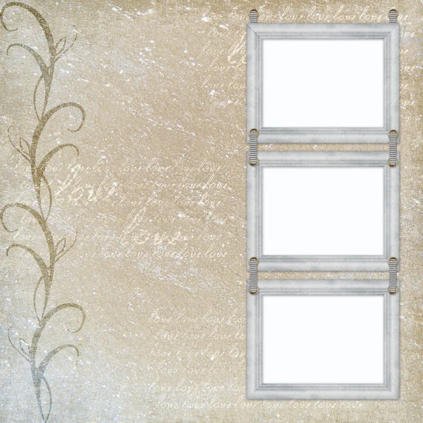 Vintage Background with frames — Stock Photo, Image