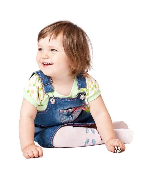 Kleines lächelndes Mädchen — Stockfoto