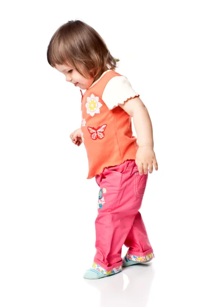 Bambina che cammina — Foto Stock