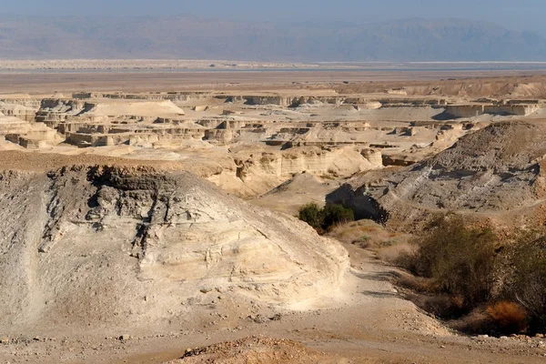 死海附近的岩石沙漠景观 — 图库照片