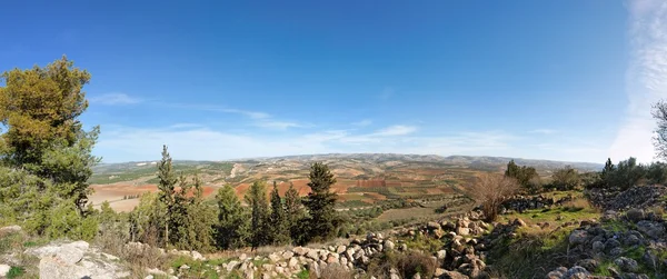 Mediterrane landschap panorama — Stockfoto